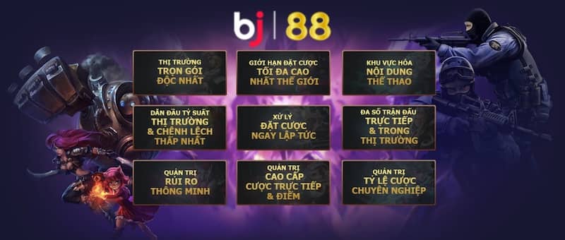 Cá cược Esport BJ88 thu hút rất nhiều cược thủ tham gia